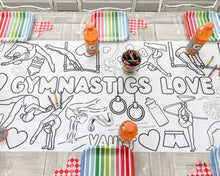 Load image into Gallery viewer, Girls Gymnastics Coloring Runner - 24&quot; x 72&quot;
