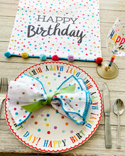 Load image into Gallery viewer, Happy Birthday Ceramic Plate / Birthday Cake Plate - 12 inches
