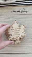 Load and play video in Gallery viewer, Thanksgiving Conversation Leaves - Set of 12 Thanksgiving Conversation Starters
