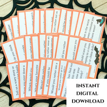 Load image into Gallery viewer, Halloween &quot;Talking Cards&quot; Conversation Starters - Set of 32 (DIGITAL DOWNLOAD) - Lemon Drops &amp; Lilies
