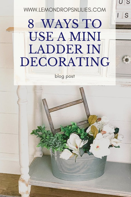 8 Ways to Use a Tea Towel / Mini Ladder in Decorating