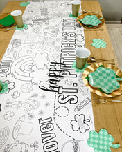 Load image into Gallery viewer, St. Patrick&#39;s Day Coloring Runner - 24&quot;x72&quot;
