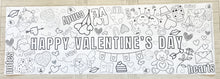 Load image into Gallery viewer, Valentine&#39;s Day Coloring Runner - 24&#39; x 72&quot;
