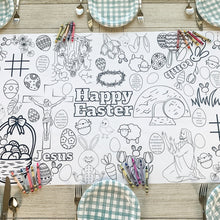 Load image into Gallery viewer, Jesus is Easter - 24&quot; x 66&quot; Coloring Table Runner - Lemon Drops &amp; Lilies
