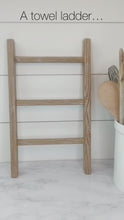 Load and play video in Gallery viewer, 16.5&quot; Hand Towel Ladder - Rustic | Towel Holder
