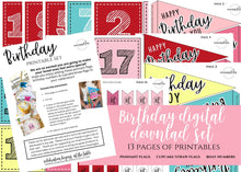 Load image into Gallery viewer, Birthday Printable Set - Lemon Drops &amp; Lilies
