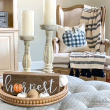 Load image into Gallery viewer, Black &amp; Natural Stripe Throw with Tassels - Lemon Drops &amp; Lilies
