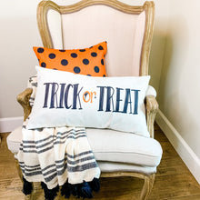 Load image into Gallery viewer, Black &amp; Natural Stripe Throw with Tassels - Lemon Drops &amp; Lilies
