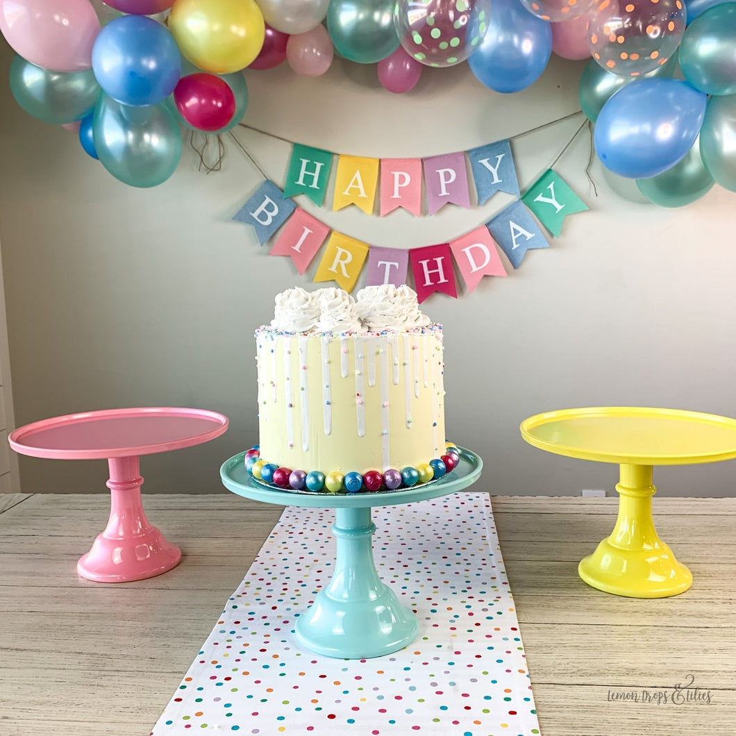 Celebration Cake Stand - Lemon Drops & Lilies