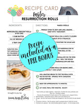 Load image into Gallery viewer, Jesus is Easter - Color &amp; Learn Faith Table Runner, Advent &amp; Recipe - Lemon Drops &amp; Lilies
