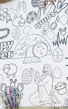 Load image into Gallery viewer, Jesus is Easter - Coloring Table Runner - Lemon Drops &amp; Lilies
