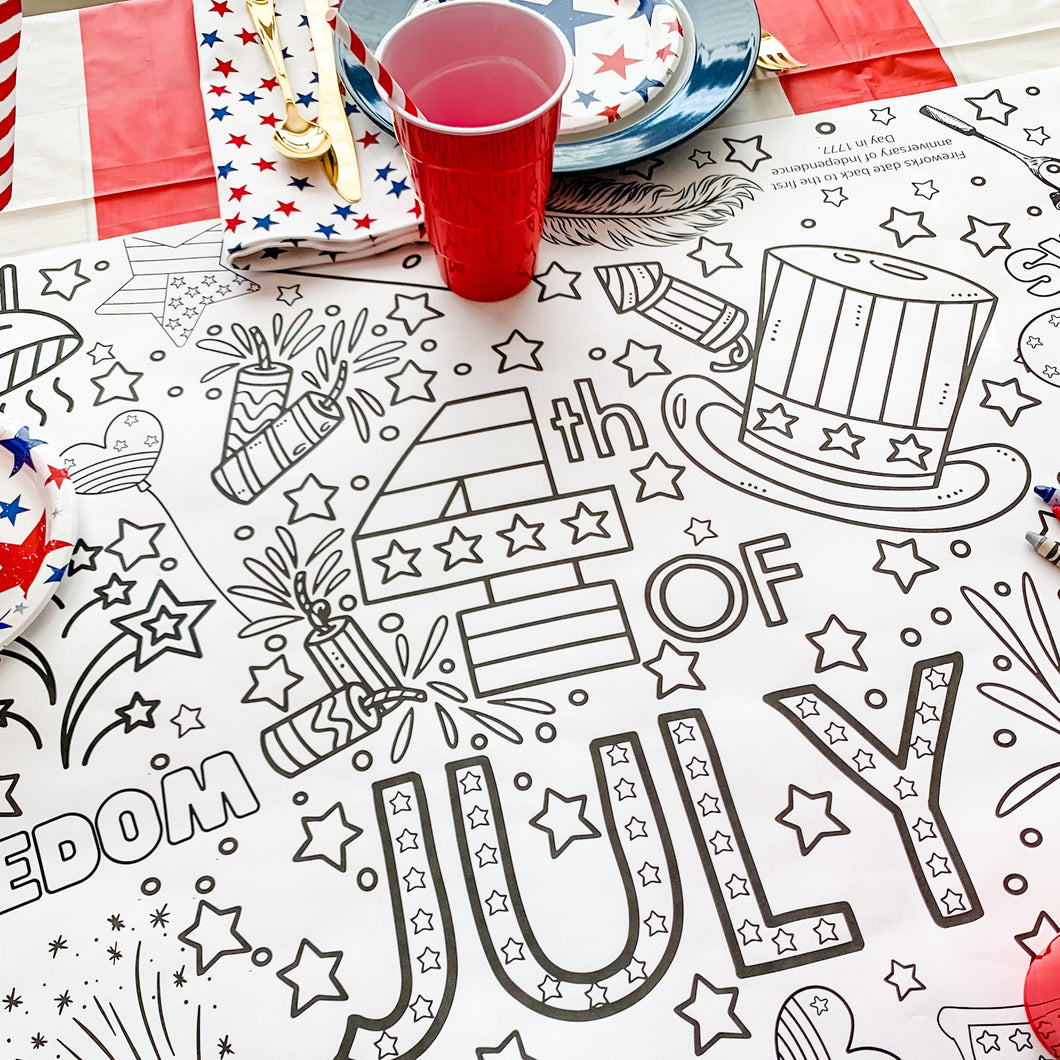 July 4th Coloring Table Runner 24