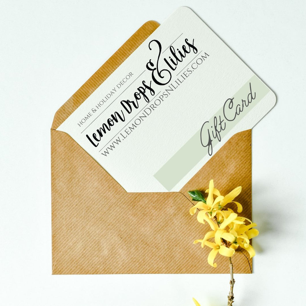 Lemon Drops & Lilies Gift Card - Lemon Drops & Lilies