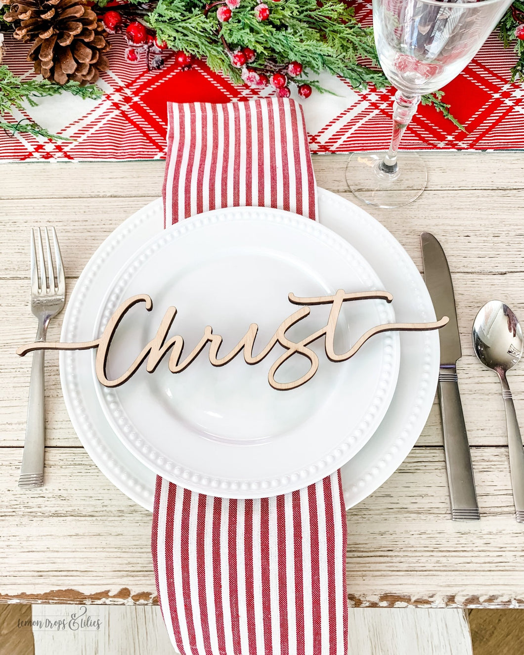 Names of Christ - Set of 8 Wood Cutouts - Lemon Drops & Lilies