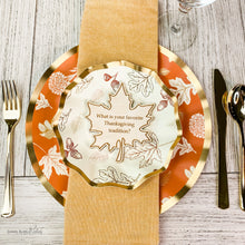Load image into Gallery viewer, Thanksgiving Conversation Leaves PREORDER- Set of 12 Thanksgiving Conversation Starters - Lemon Drops &amp; Lilies
