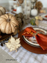 Load image into Gallery viewer, Thanksgiving Conversation Leaves - Set of 12 Thanksgiving Conversation Starters - Lemon Drops &amp; Lilies
