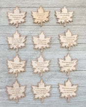Load image into Gallery viewer, Thanksgiving Conversation Leaves - Set of 12 Thanksgiving Conversation Starters - Lemon Drops &amp; Lilies
