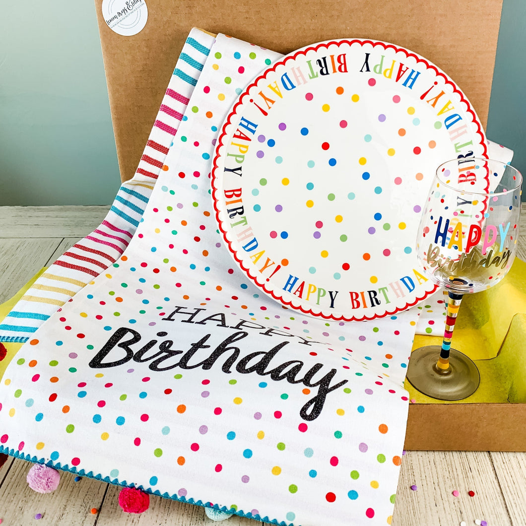 The Glitzy Pear - ESSENTIAL BIRTHDAY TABLE Box - Lemon Drops & Lilies
