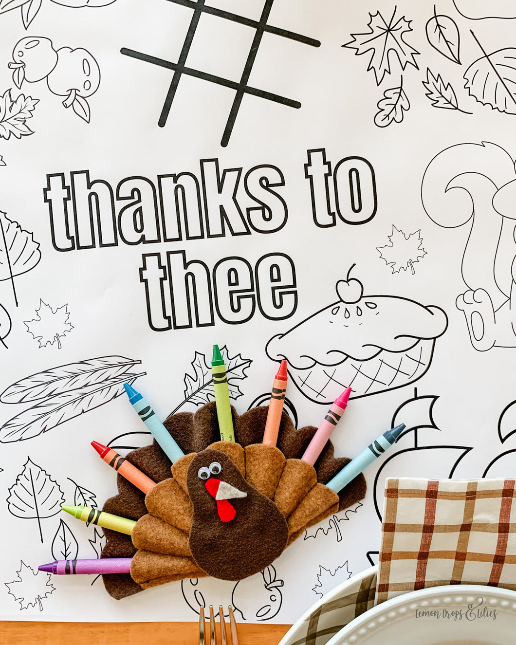 Turkey Crayon Holders - Lemon Drops & Lilies